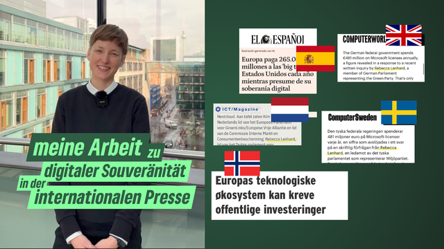 Meine Arbeit zu digitaler Souveränität in der internationalen Presse