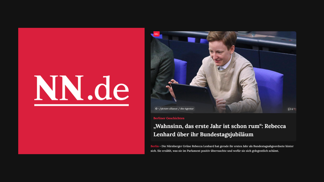 NN.de berichtet über mein erstes Jahr im Bundestag