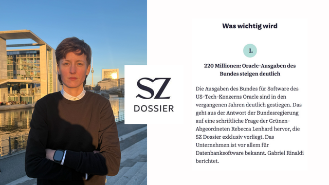 220 Millionen für Software des US-Tech-Konzerns Oracle