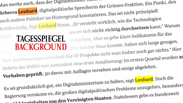 Ein Jahr Digitalministerium: Mein Fazit im Tagesspiegel Background