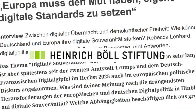 Zwischen digitaler Übermacht und demokratischer Freiheit: Wie können Deutschland und Europa ihre digitale Souveränität stärken?