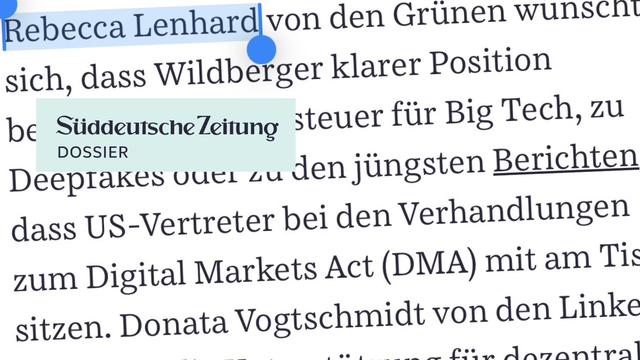 Süddeutsche Zeitung Dossier berichtet über meine Rede