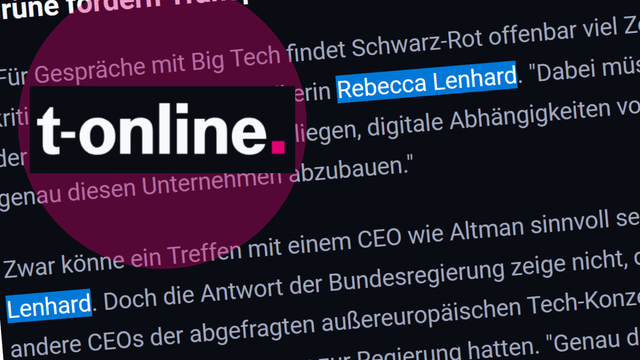 t-online & weitere Medien berichten über meine kleine Anfrage an die Bundesregierung zu Treffen mit Big Tech Konzernen