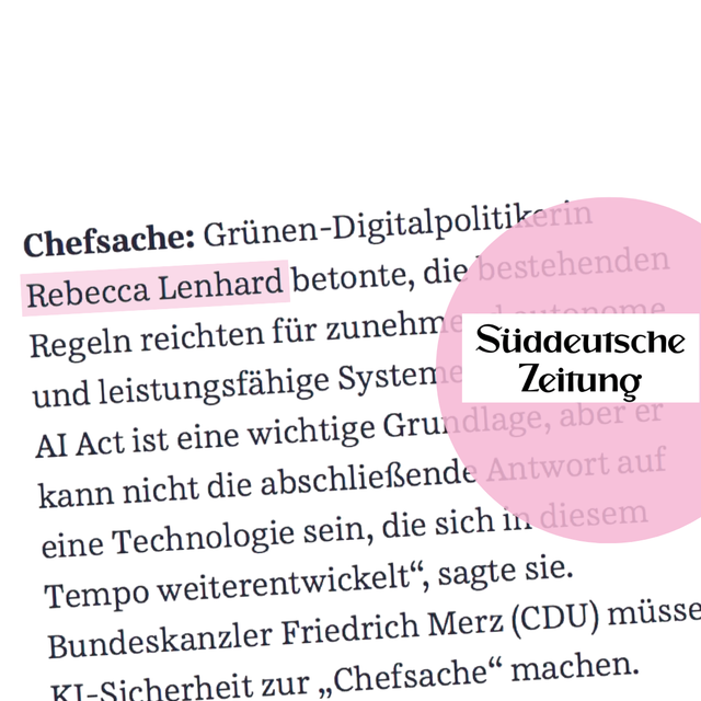 SZ-Dossier: Digitalpolitiker fordern härtere KI-Sicherheitsregeln