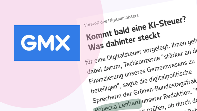 GMX: KI-Steuer ist nötig
